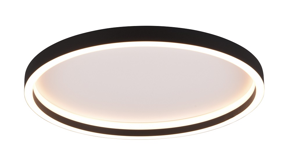 Trio Leuchten R64502132 ROTONDA - LED kulatý lustr v černé barvě, 30W, 3000K, Ø 35cm