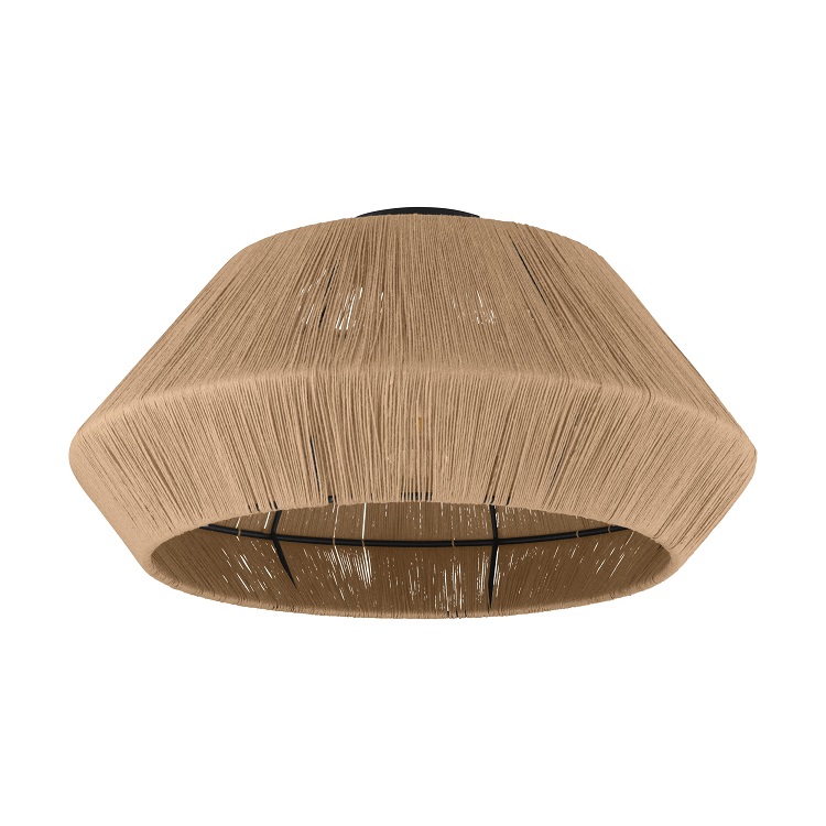 Eglo 43784 ALDERNEY - Vintage stropní lustr se stínidlem z nití, 1 x E27 Ø 48cm