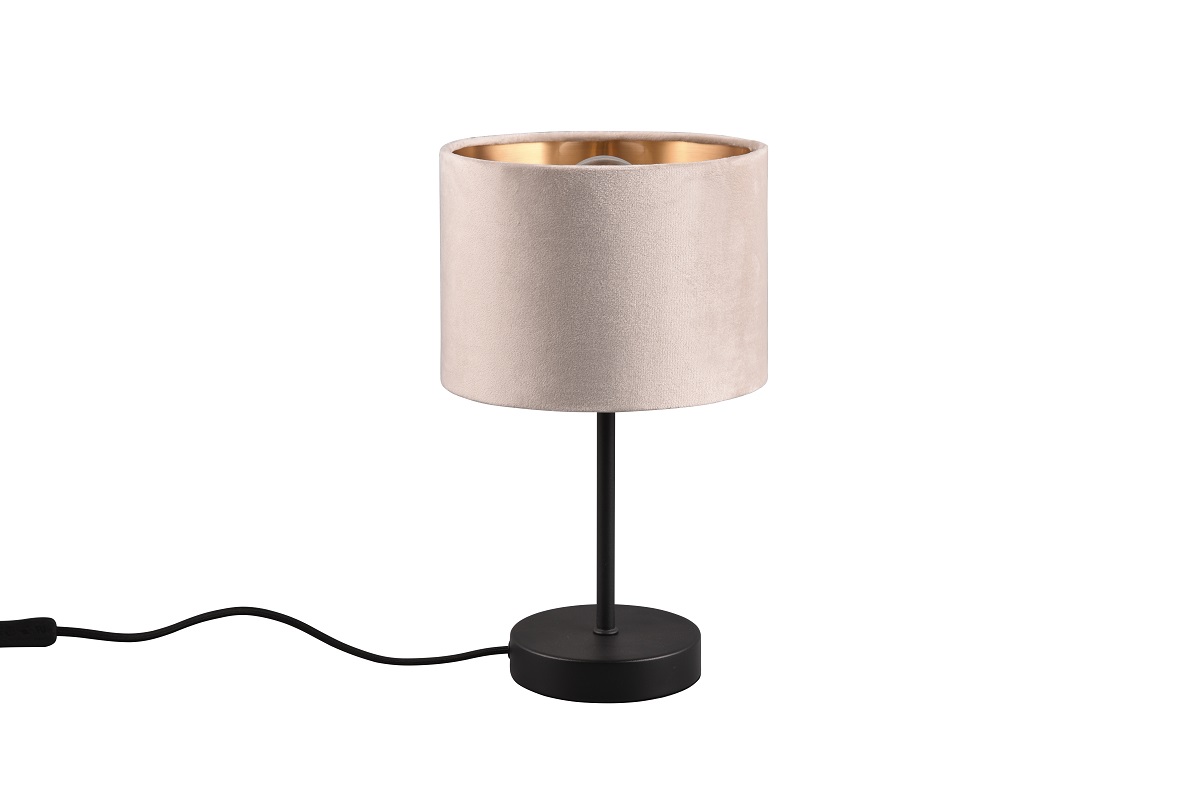 Trio Leuchten 519000144 JULIETA - Stolní lampička se sametovým stínidlem, Ø 30cm , 1 x E27