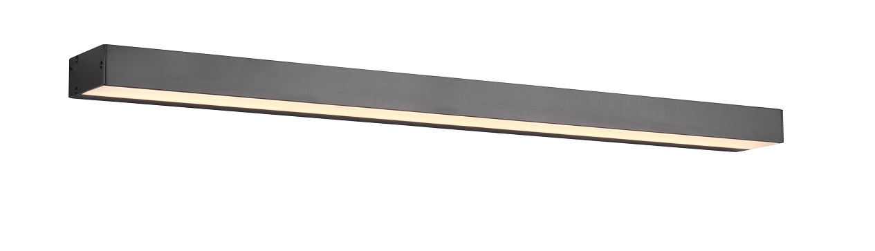 Trio Leuchten 283919032 ROCCO - Koupelnové LED černé lineární svítidlo nad zrcadlo, 13W, 90cm, IP44