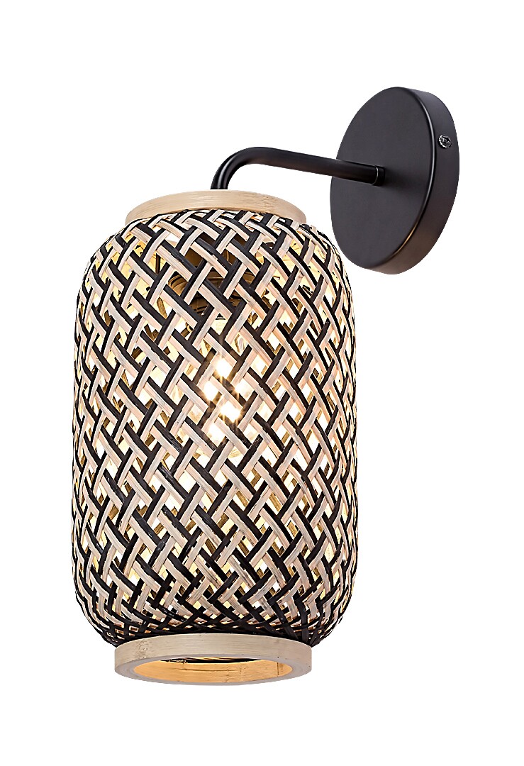 Rabalux 71091 ADALLA - Nástěnná ratanová lampička 1 x E27