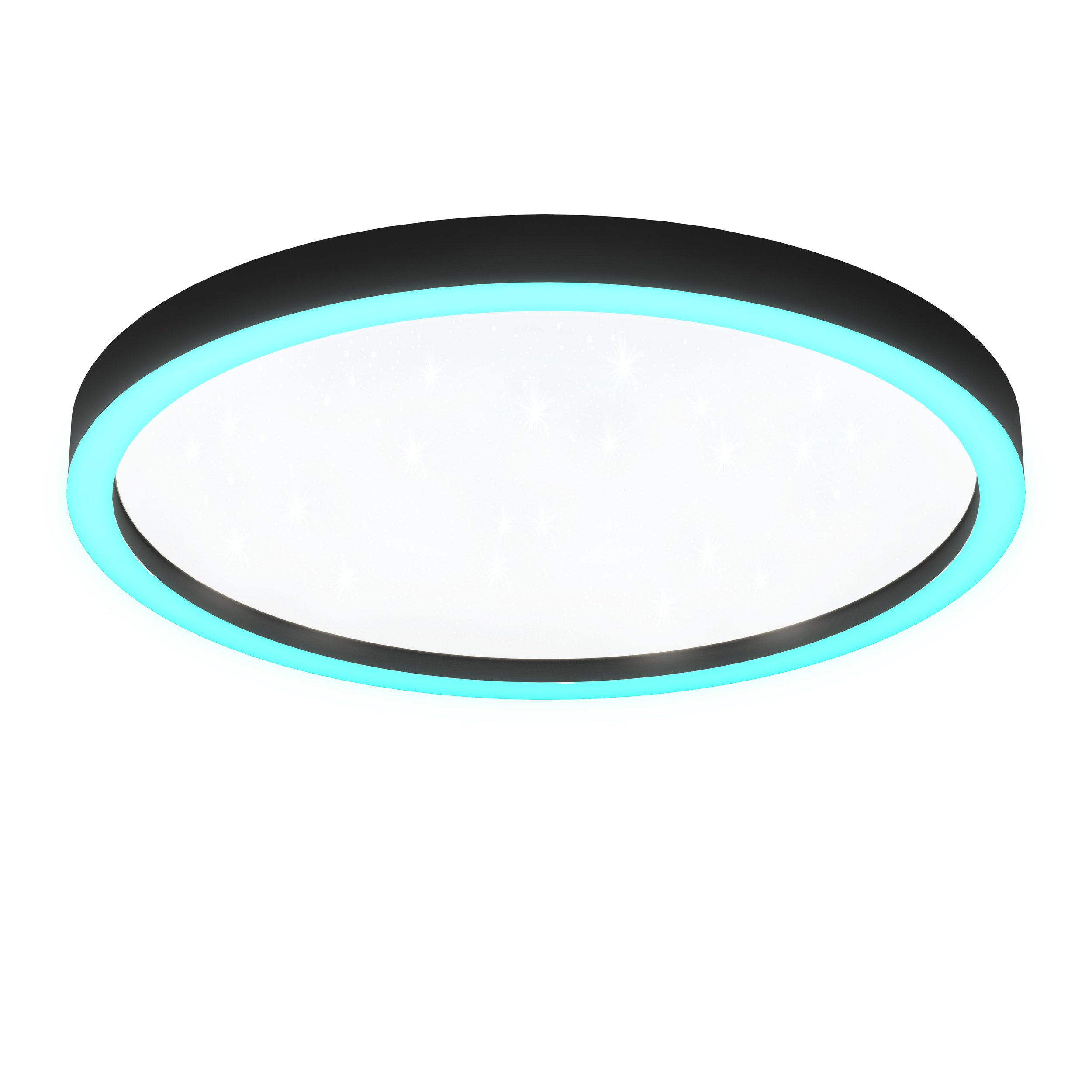 Eglo ZIGBEE 900412 MONTEMORELOS-Z - Stropní černé LED RGB svítidlo ovládané ovladačem, nebo z mobilní aplikace, LED 34,5W, Ø 57cm
