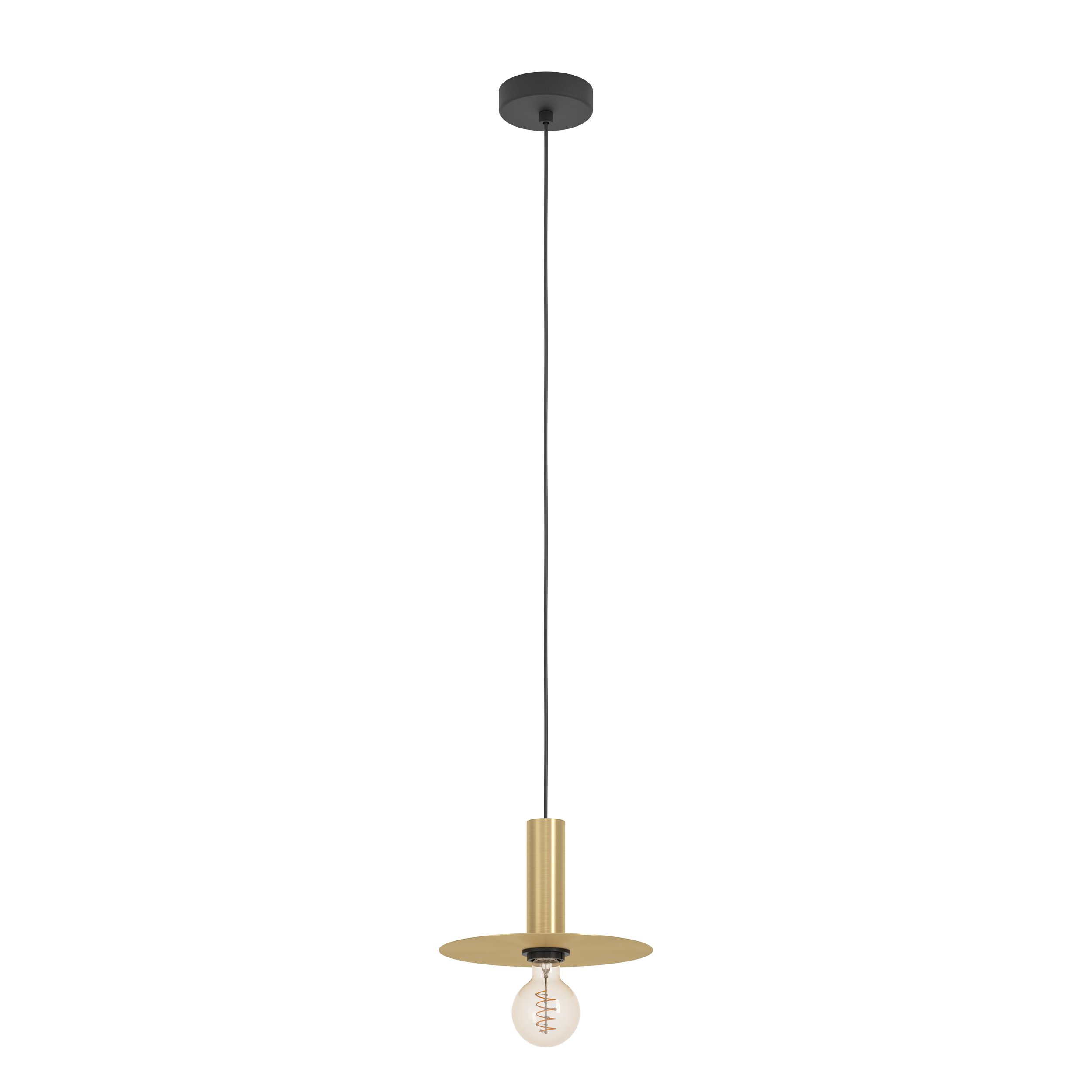 Eglo 900731 ESCANDELL - Závěsný retro kuchyňský mosazný lustr, 1 x E27, Ø 25cm