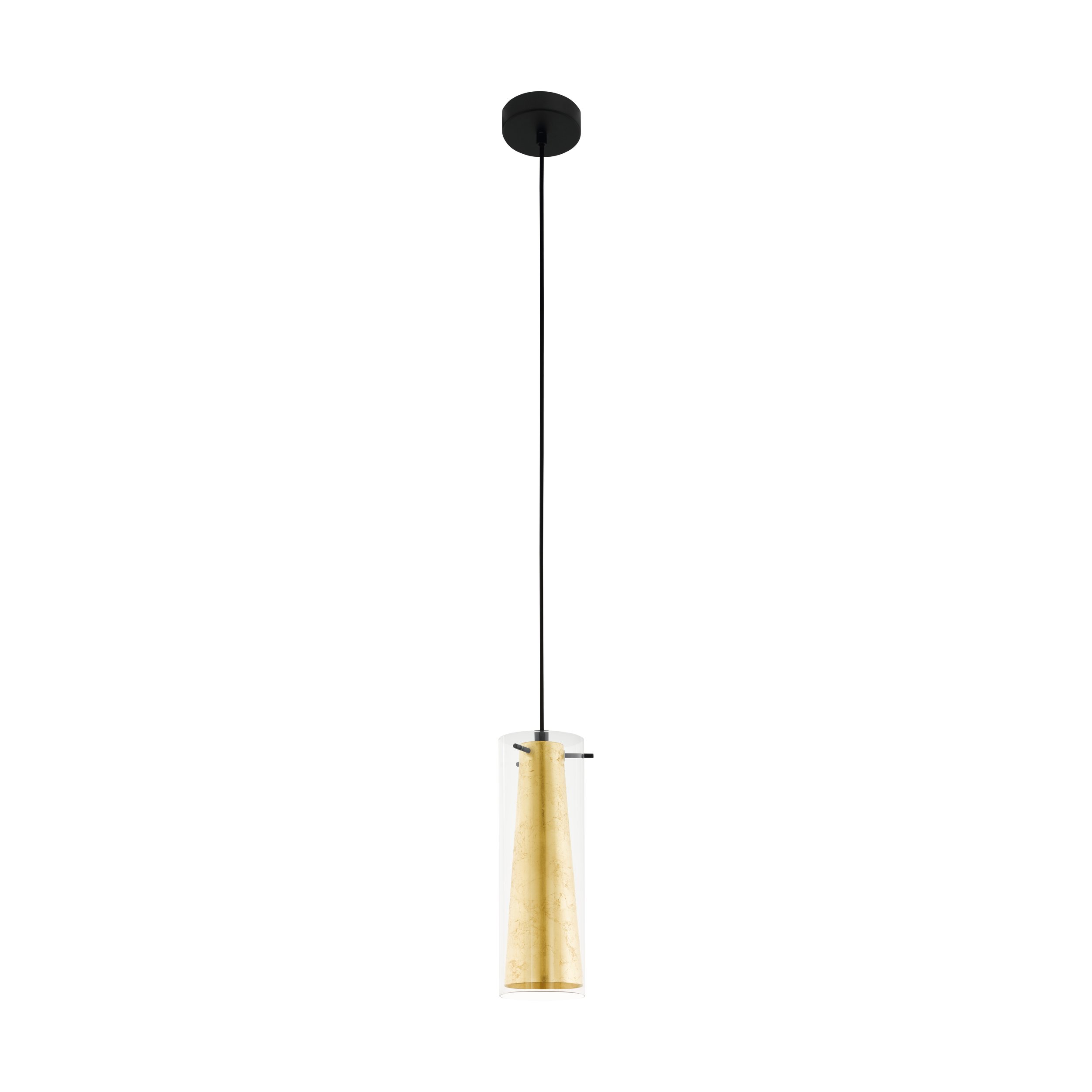 Eglo 97651 PINTO GOLD - Moderní kuchyňský lustr se zlatým stínidlem, 1 x E27