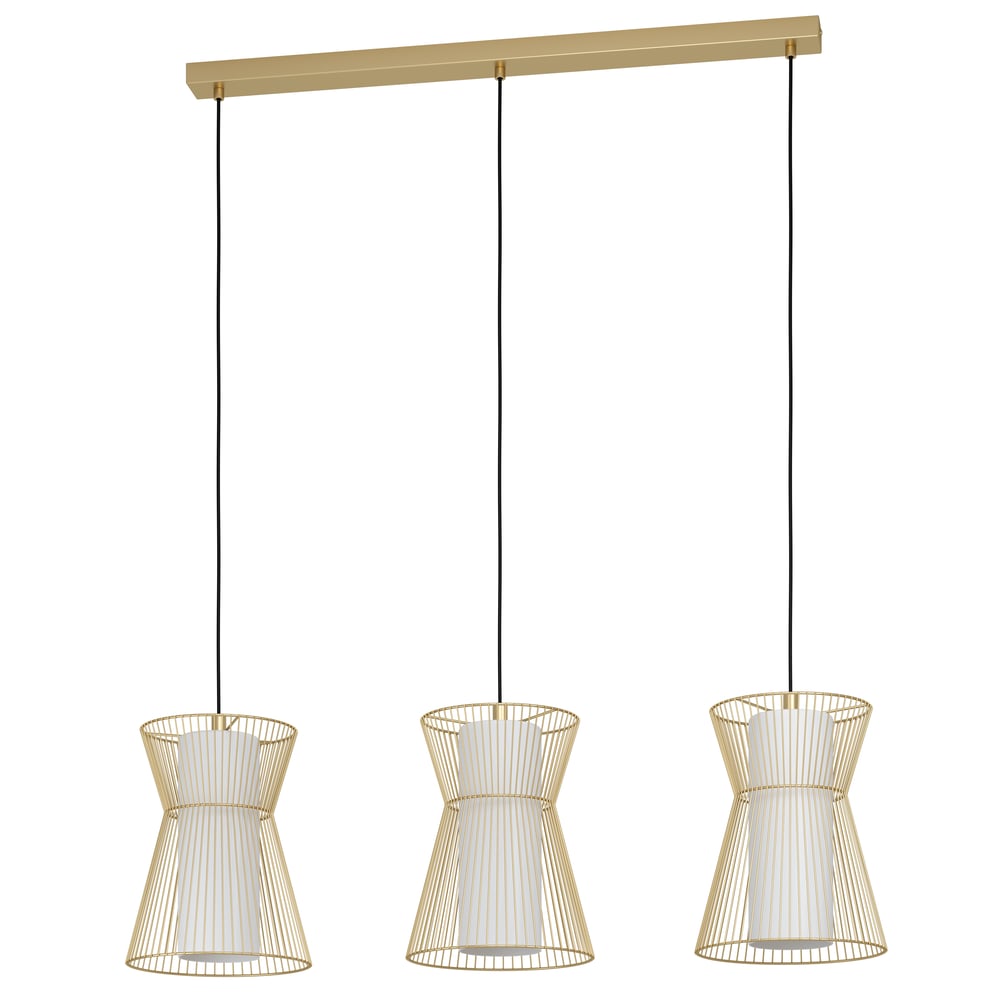Eglo 99636 MASETA - Závěsné svítidlo ve zlaté barvě, 3 x E27, 93cm