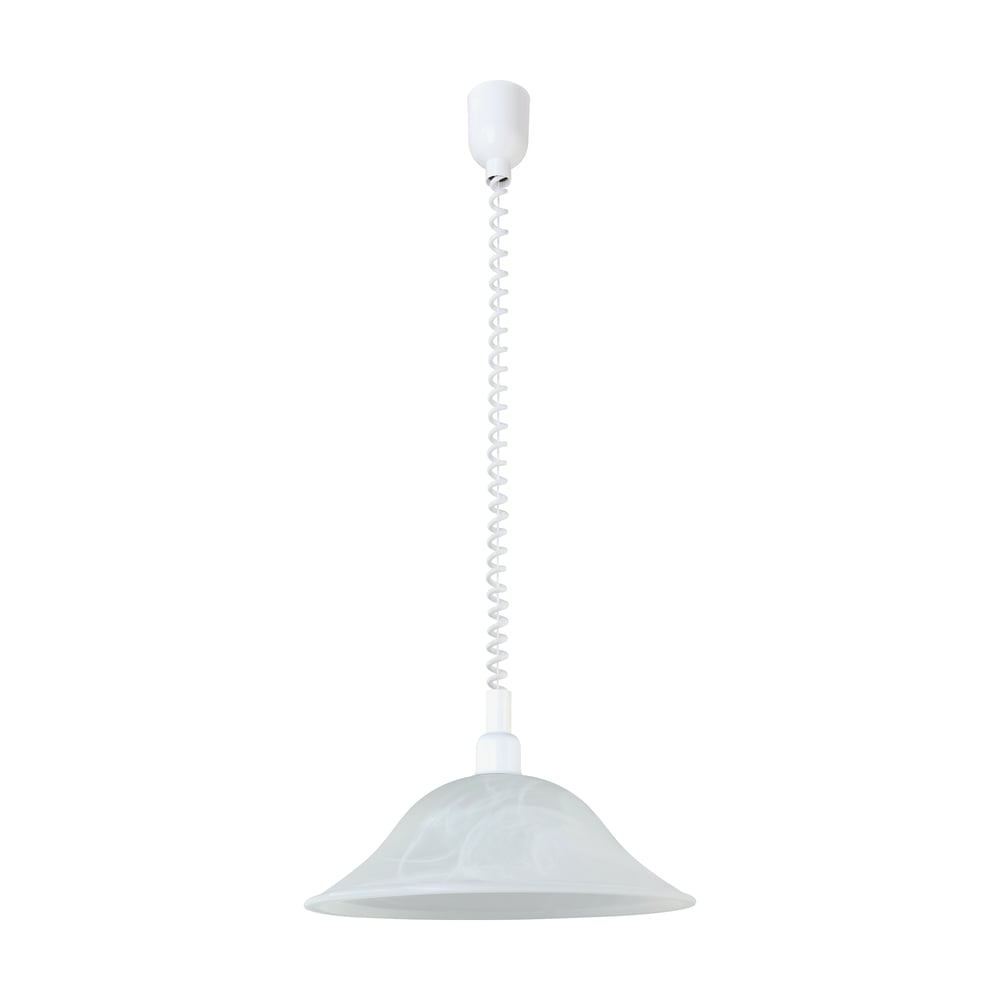 Eglo 3355 ALESSANDRA - Kuchyňský stahovací lustr s alabastrovým skleněným stínidlem, 1 x E27, Ø 38cm