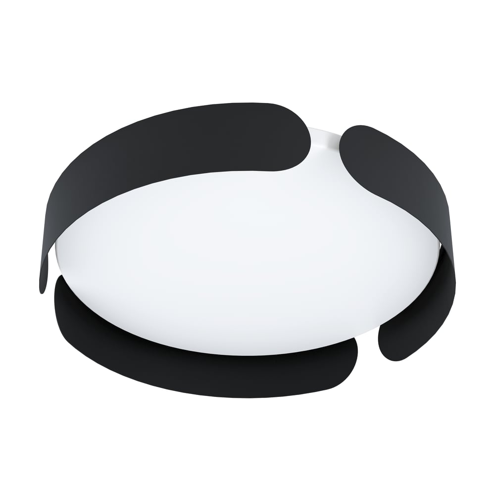 Eglo 99621 VALCASOTTO - Stropní LED svítidlo v černé barvě, LED 24W, 3000K, Ø 37cm