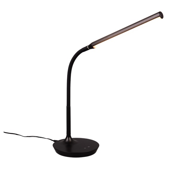 Trio Leuchten R57641102 TORO - Dotykem stmívatelná černá stolní čtecí lampa 3000+4000+5000K, LED 5W, 38cm