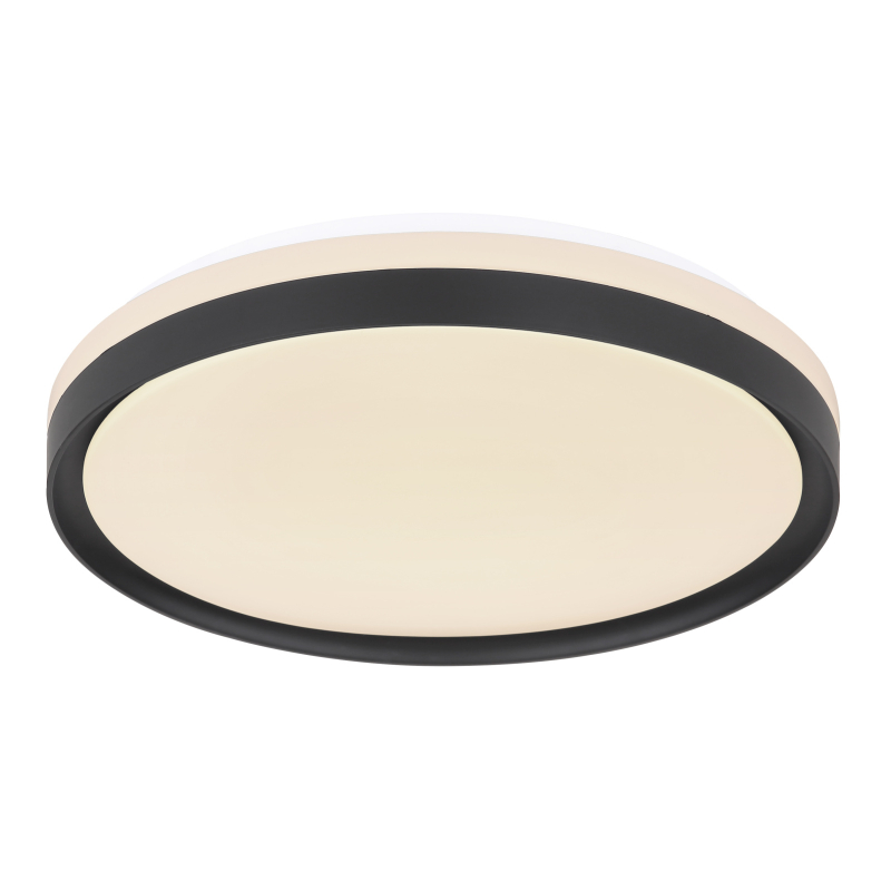 Globo 41587-18 SONNY - Stropní černé LED svítidlo s dálkovým ovladačem, LED 18W, 2700-6500K, Ø 39cm