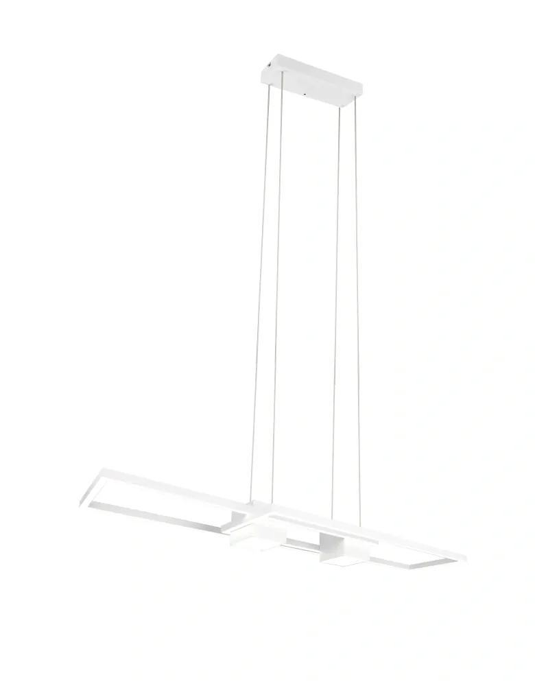 Trio Leuchten 347710431 ALBANY - Závěsné LED bílé svítidlo s dálkovým ovladačem, LED 37W, 2700 - 6500K, 100 x 28cm
