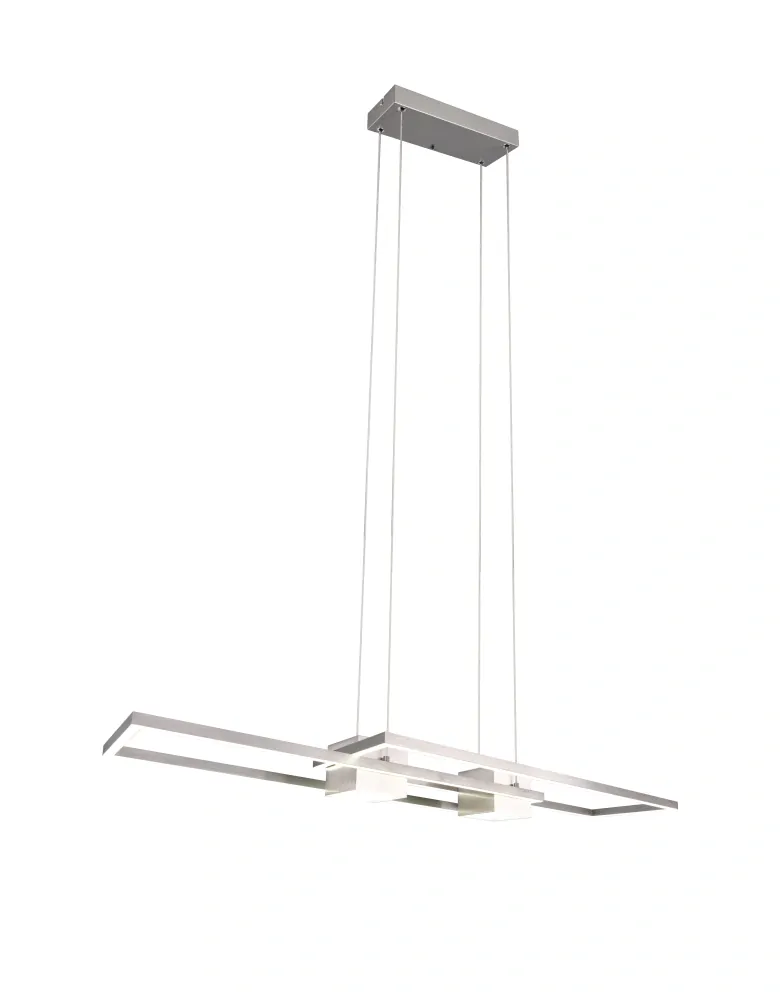 Trio Leuchten 347710407 ALBANY - Závěsné LED stříbrné svítidlo s dálkovým ovladačem, LED 37W, 2700 - 6500K, 100 x 28cm