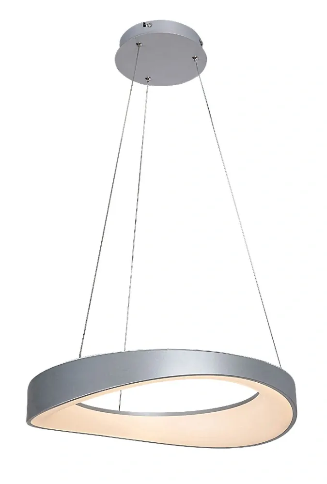 Rabalux 72236 ILIANA - LED kulaté závěsné svítidlo ve stříbrné barvě, Ø 52cm, 56W, 3000K