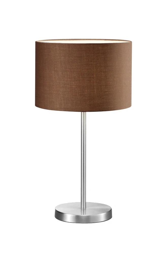 Trio Leuchten 511100114 HOTEL - Moderní stolní lampa v hnědé barvě 1 x E27, 55cm