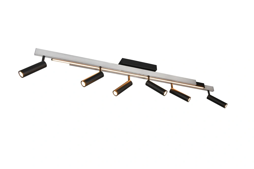Trio Leuchten 648310705 ZENO - Moderní LED stropní svítidlo s dálkovým ovladačem, LED 33W + 18W, 2700 - 6500K, 180cm