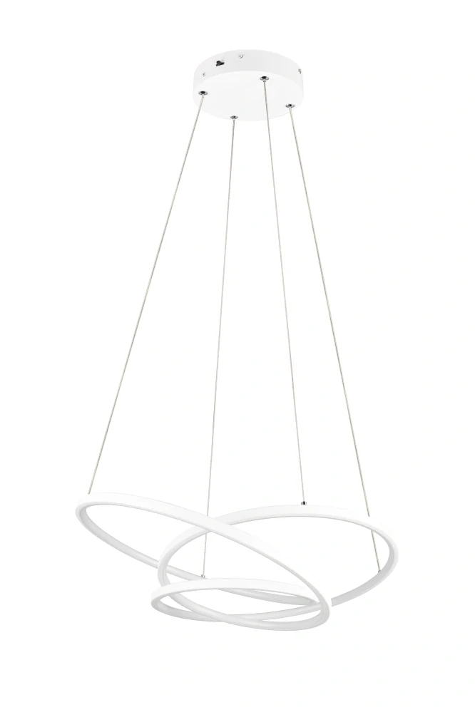 Trio Leuchten 349110131 DARVIN - Závěsný bílý LED lustr s možností přepínání barvy světla, 2300+3000+4000K, LED 34W, 64 x 49cm