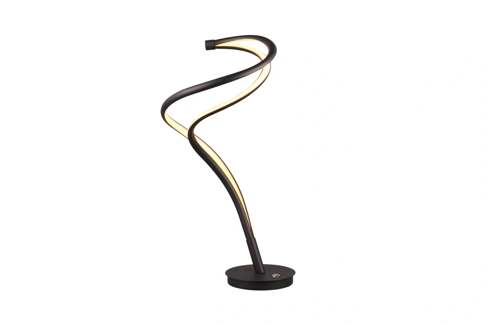 Trio Leuchten 544310132 NALA - Stolní černá lampa stmívatelná nožním vypínačem, LED 17W, 2300+3000+4000K, 1900lm, 56cm