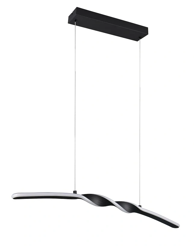 Trio Leuchten R35791132 GINKO - Závěsné LED svítidlo v černé barvě , 18W, 3000K, 79cm