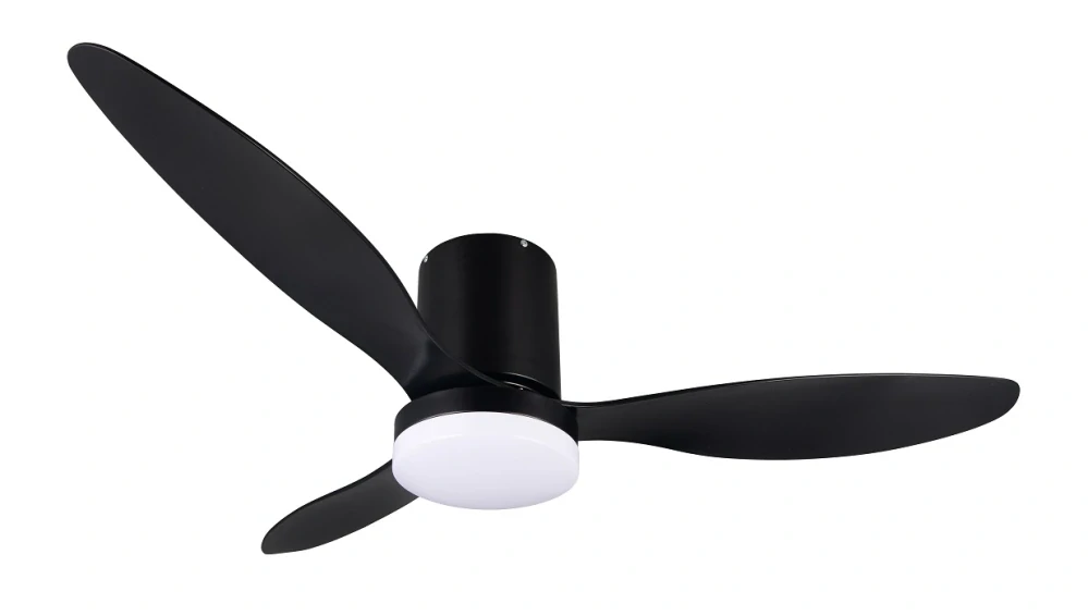 Trio Leuchten R64202132 GOTEBORG - Stropní LED černý ventilátor s dálkovým ovladačem, LED 20W, 2700-6000K, Ø 132cm