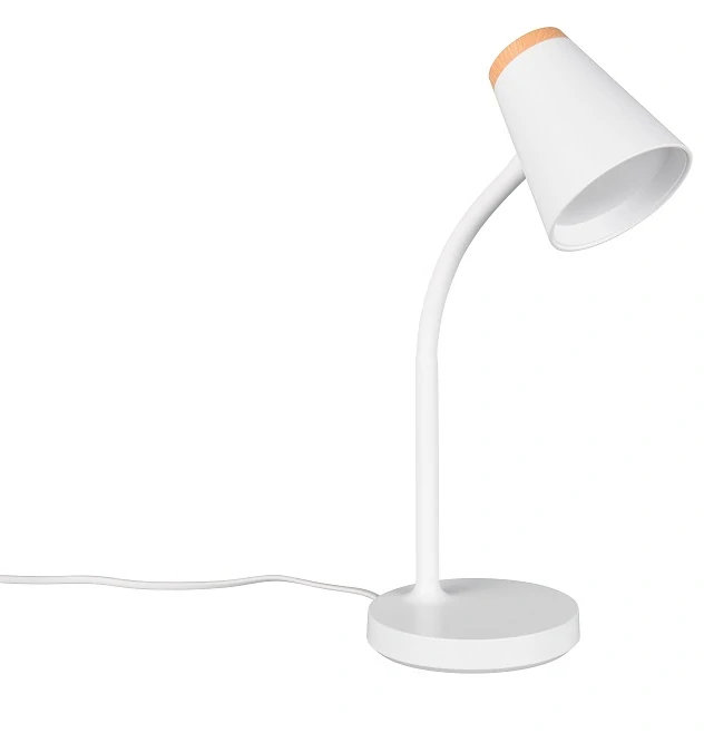 Trio Leuchten R55831101 PONGO - Čtecí stolní lampa v bílé barvě, LED 4,5W, 500lm, 3000K, 36cm