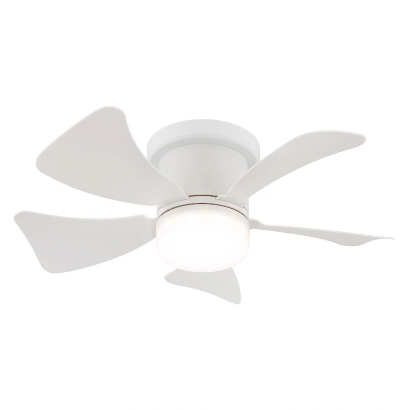 Globo 03609W HINES - Stropní bílý LED ventilátor s dálkovým ovladačem, LED 9W, 2700-6500K, Ø 40cm