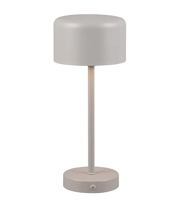 Trio Leuchten R59151177 JEFF - Stmívatelná nabíjecí přenosná lampička v šedé barvě, LED 1,5W, 3000K