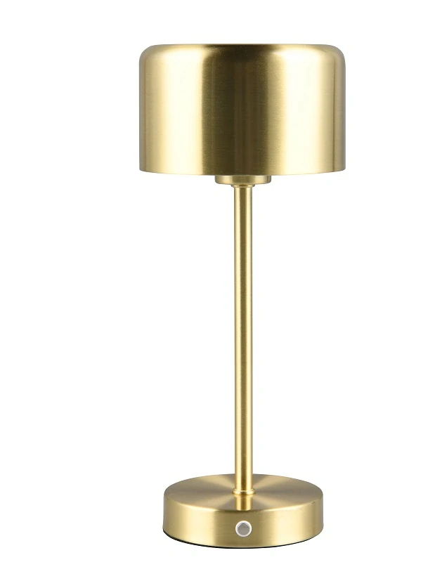 Trio Leuchten R59151108 JEFF - Stmívatelná nabíjecí přenosná lampička v matné mosazné barvě, LED 1,5W, 3000K