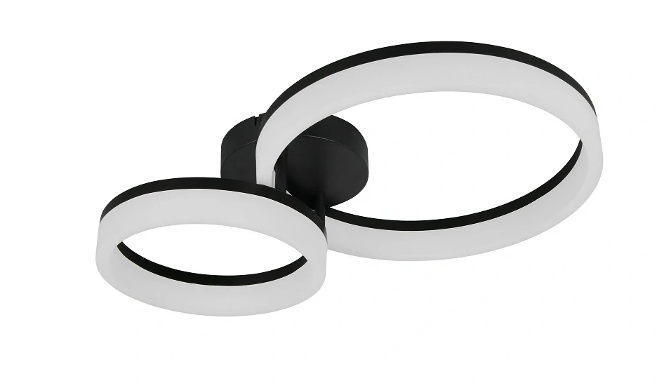 Trio Leuchten R63601232 SCOPE - Stropní LED černé svítidlo 51 x 33cm, 22W, 2800lm, 3000K