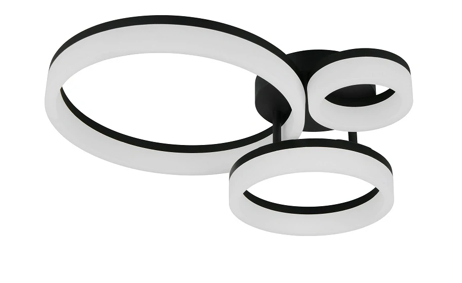 Trio Leuchten R63601332 SCOPE - Stropní LED černé svítidlo 51 x 40cm, 32W, 4000lm, 3000K