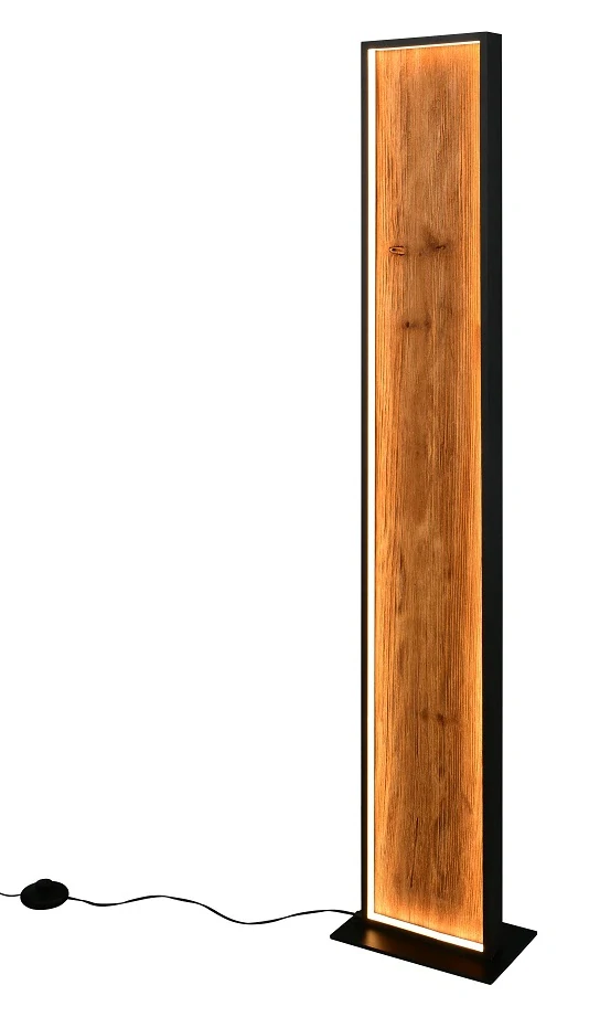 Trio Leuchten 455510130 KALEA - Stmívatelná LED dřevěná stojací lampa, 35W, 3000K, výška 120cm