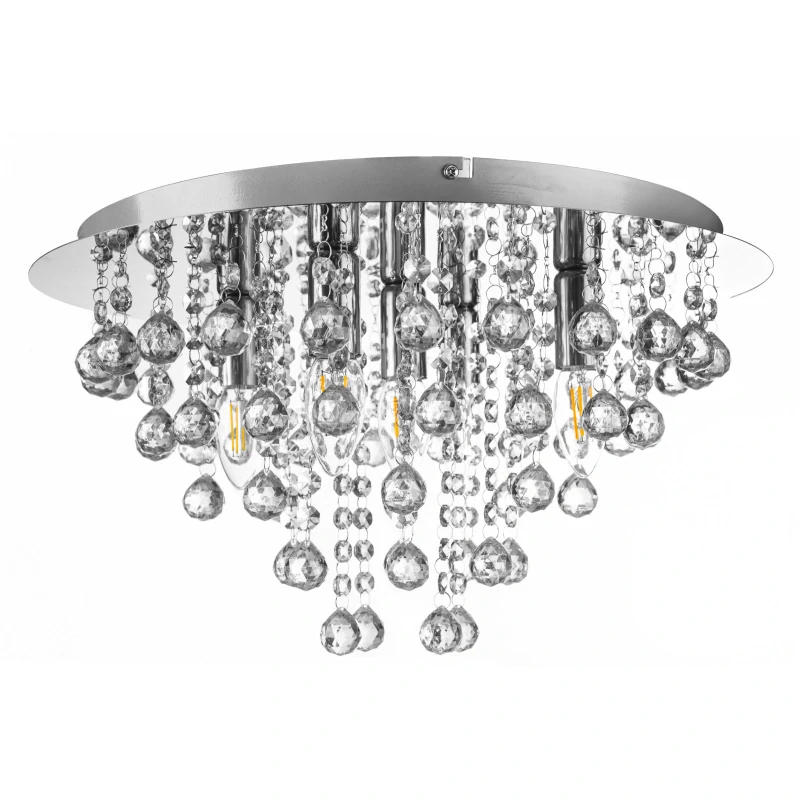 Globo 63040506 LONDON - Stropní moderní lustr s ověsky, 5 x E14, Ø 46cm