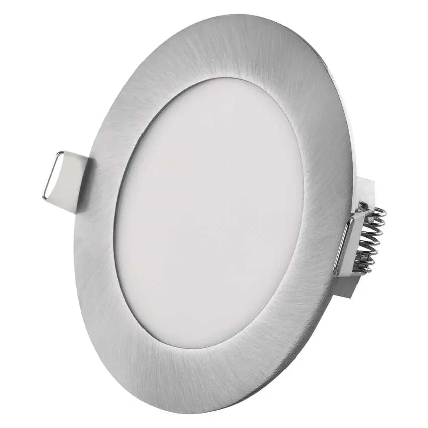 EMOS ZD1223 NEXXO - Podhledový stříbrný LED panel, 7W, 480lm, 3000 + 3500 + 4000K, IP40/IP20, Ø 12cm