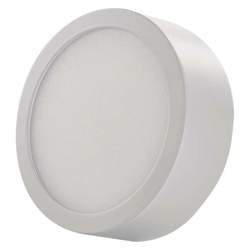 EMOS ZM5123 NEXXO - Přisazený stropní LED panel v bílé barvě, 7,6W, 680lm, 3000 + 3500 + 4000K, IP40/IP20, Ø 12cm