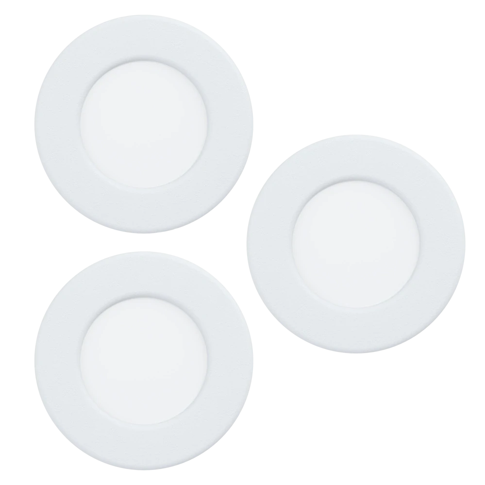 Eglo 901429 FUEVA 6-Z - 3 ks LED podhledových RGB svítidel ovládaných ovladačem, nebo z mobilní aplikace, LED 3 x 2,8W, Ø 8,8cm