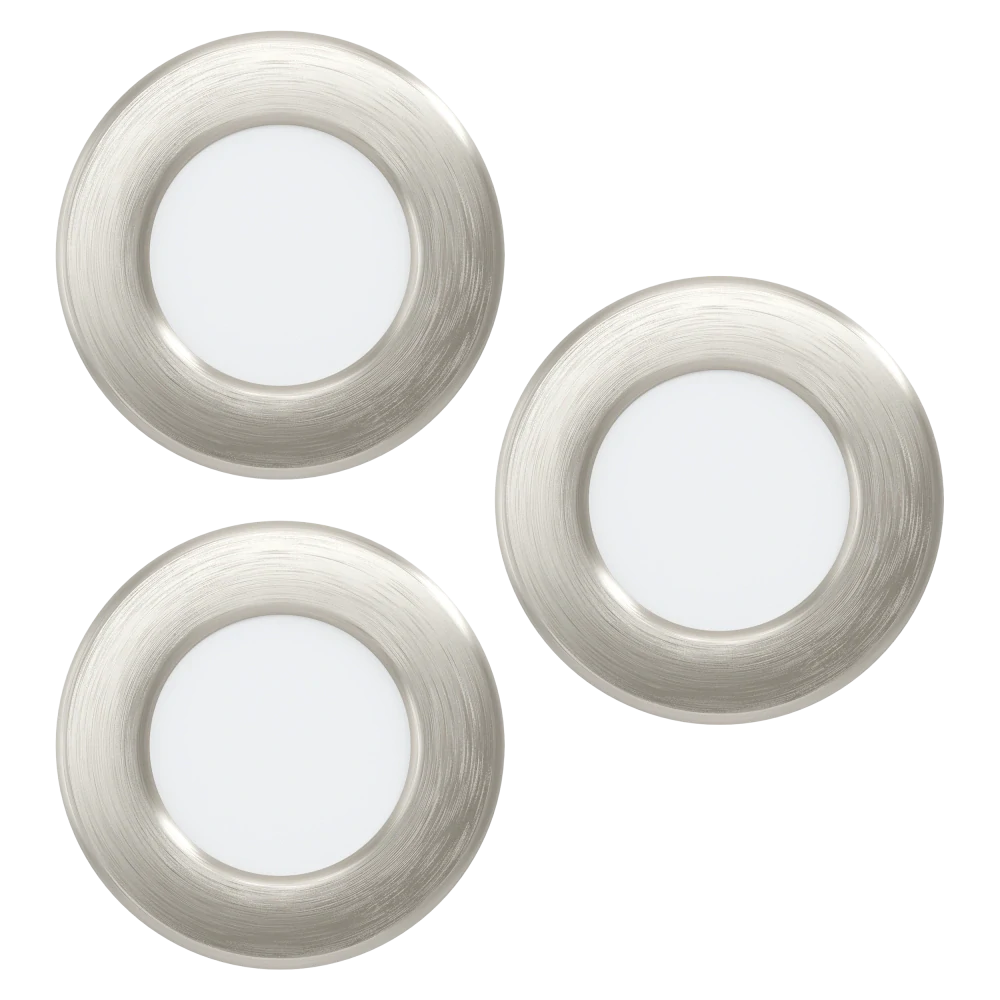 Eglo 901434 FUEVA 6-Z - 3 ks LED podhledových RGB svítidel ovládaných ovladačem, nebo z mobilní aplikace, LED 3 x 2,8W, Ø 8,8cm