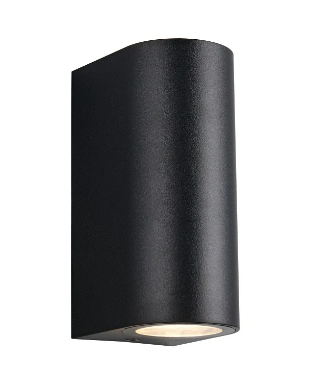 Trio Leuchten R26562632 SORIA - Nástěnné plastové venkovní svítidlo, dvousměrné svícení, černé, 2 x GU10, IP44