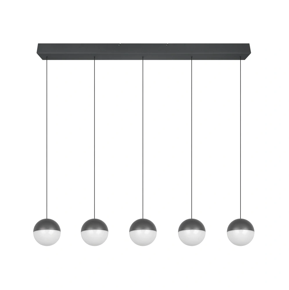Trio Leuchten R33555142 SENTA - Závěsné svítidlo nad jídelní stůl v antracitové barvě, LED 25W, 3000K, 114cm