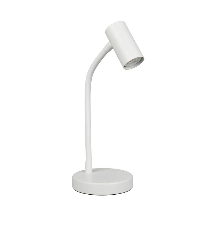 Trio Leuchten R56851031 TARYN - Stolní čtecí nebo pracovní lampička v bílé barvě, 1 x GU10 MINI, 28cm