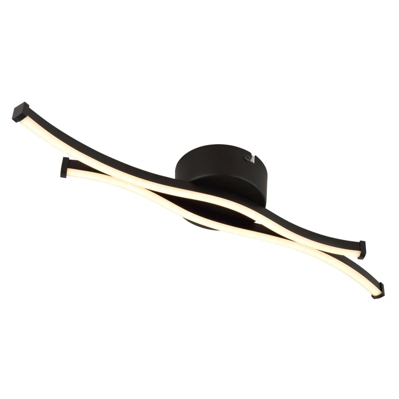 Globo 67336-12 BOYD - Moderní LED stropní lustr v černé barvě, LED 12W, 3000K , 47,5cm