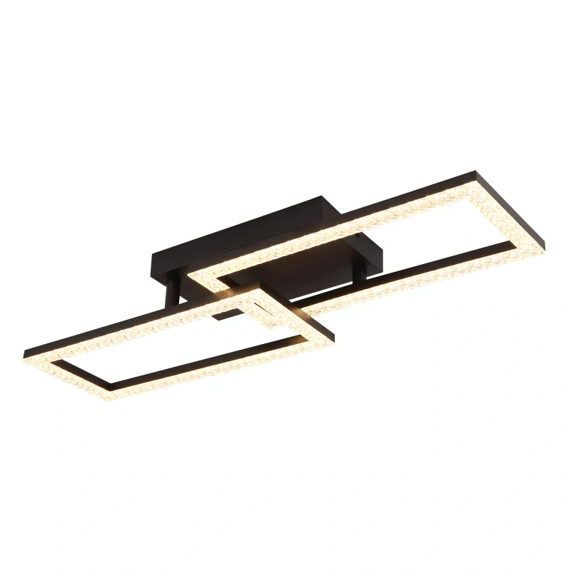 Globo 67328-20 SAPENA - Moderní LED stropní lustr v černé barvě, LED 20W, 3000K , 61,5 x 19,5cm