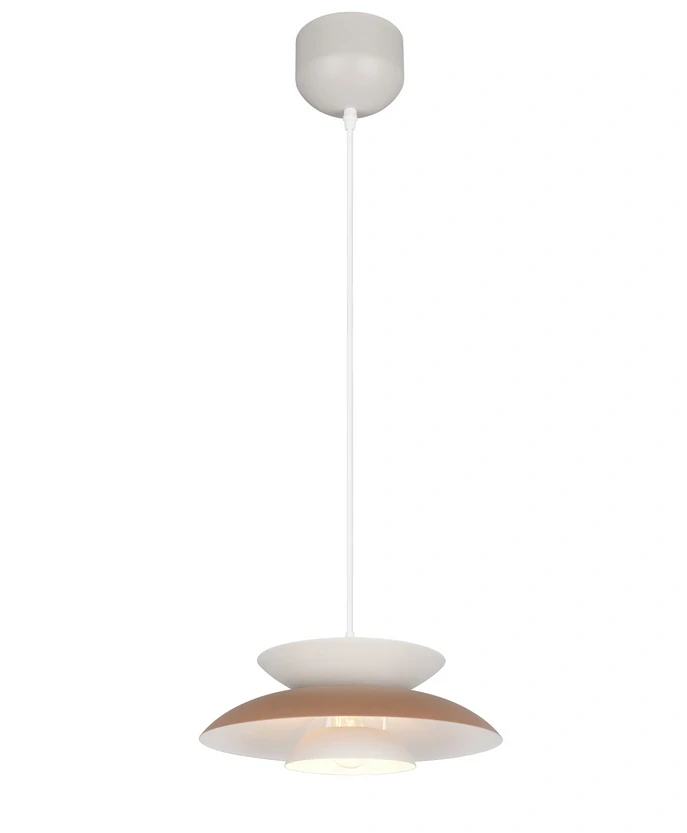 Trio Leuchten R36841965 AMARILA - Kuchyňslý lustr v kávové barvě, 1 x E27, Ø 40cm