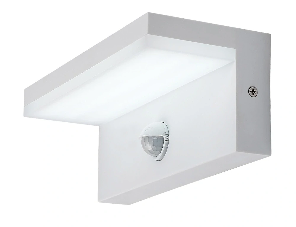 Rabalux 77116 ZARAGOZA - Nástěnné LED venkovní svítidlo s čidlem v bílé barvě, LED 9W, 2700 + 4000 + 6500K, IP54
