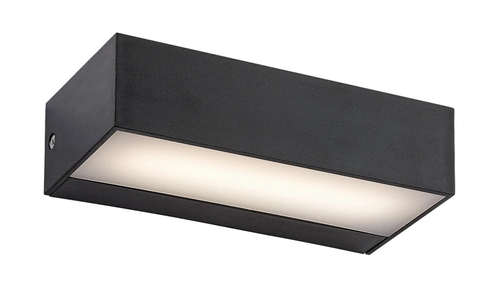 Rabalux 7935 HALDEN - Nástěnné LED venkovní svítidlo v černé barvě, LED 9W, 4000K, IP65