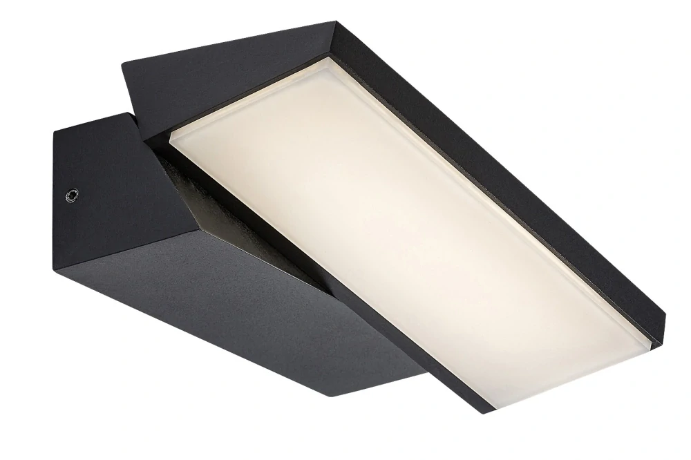 Rabalux 77064 SENICA - Nástěnné náklopné LED venkovní svítidlo v černé barvě, LED 13W, 4000K, IP65