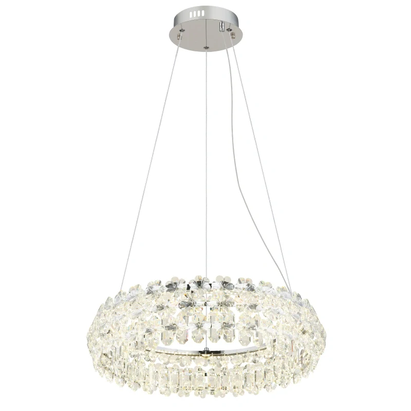 Globo 64140H DIANN - Moderní křišťálový LED lustr nad jídelní stůl, 50W, Ø 60cm