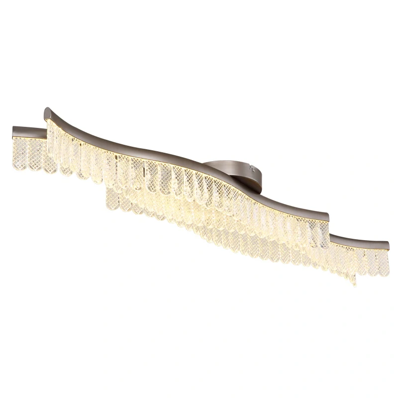 Globo 67348D JULIET - Moderní stropní křišťálový lustr, LED 35W, 3200K, 108cm