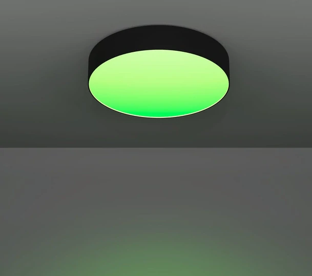 Eglo ZIGBEE 901904 GALLIZZI-Z - Stropní černé RGB LED svítidlo ovládané ovladačem, nebo z mobilní aplikace, LED 26W, Ø 49cm