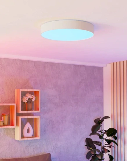 Eglo ZIGBEE 901907 GALLIZZI-Z - Stropní bílé RGB LED svítidlo ovládané ovladačem, nebo z mobilní aplikace, LED 26W, Ø 49cm