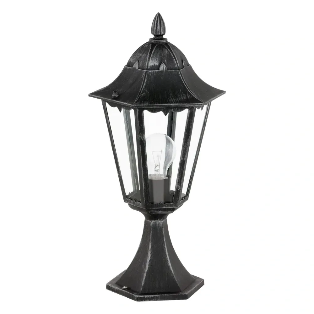 Eglo 93462 NAVEDO - Venkovní nízká stojací lampa, lucerna v černé barvě, IP44, 1 x E27, 47cm