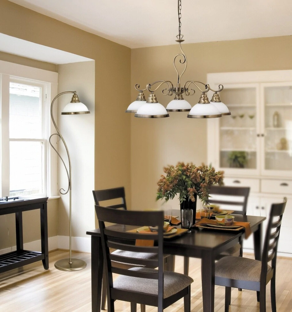 Rabalux 2755 ELISETT - Bronzový pětiramenný rustikální lustr 5 x E27, Ø 64cm