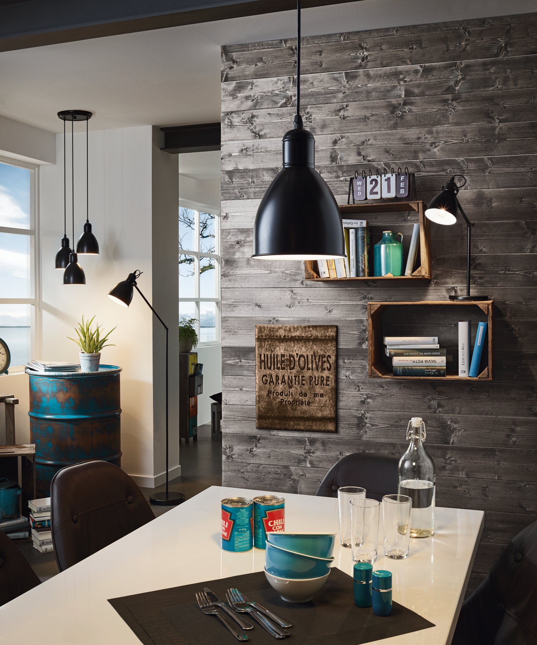 Eglo 49464 PRIDDY - Retro závěsné svítidlo +  Dárek LED žárovka